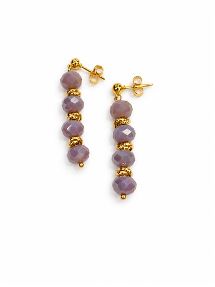 Orecchini Manu Bracelets and More Donna Lumina in Acciaio Cristallo KR13G-GL - KR13G-GL